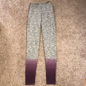 Women’s XS SO grey w/ purple high rise yoga pants